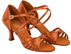 Supadance 1066 – Scarpe da Ballo Latina Dark Tan Satin