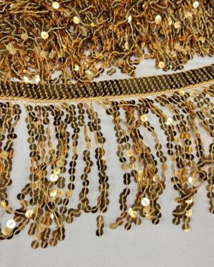 Frange paillettes oro
