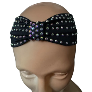 Fascia per capelli con strass