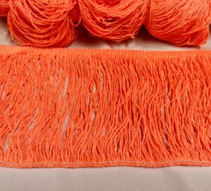 Frange arancio fluo glitter