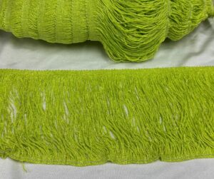 Frange verde fluo glitter