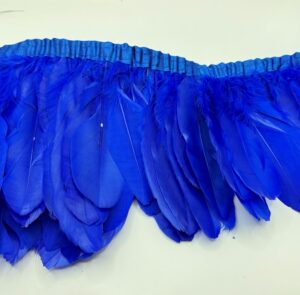 Frange piuma d’oca azzurro