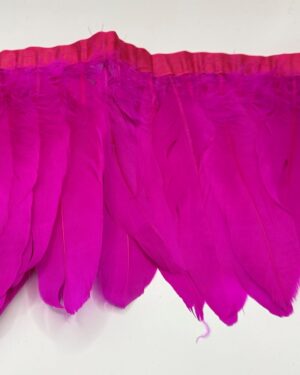 Frange piuma d’oca fucsia