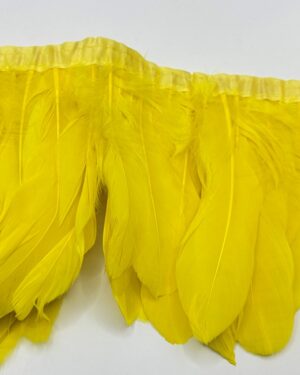 Frange piuma d’oca giallo