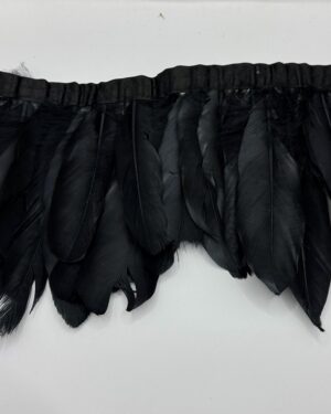 Frange piuma d’oca nero