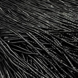 Frange baguette nere