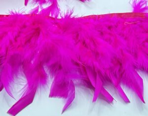 Frange boa fucsia