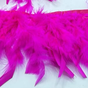 Frange boa fucsia