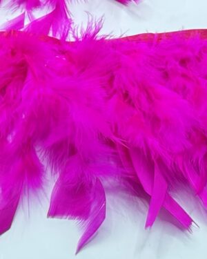 Frange boa fucsia