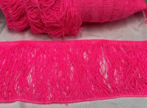 Frange fucsia fluo glitter
