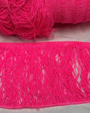 Frange fucsia fluo glitter