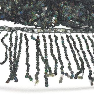 Frange paillettes nero