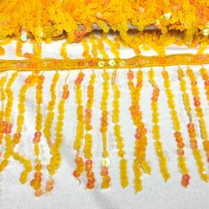 Frange paillettes giallo