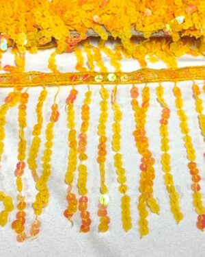 Frange paillettes giallo
