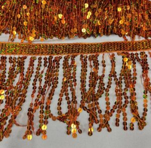 Frange paillettes arancio