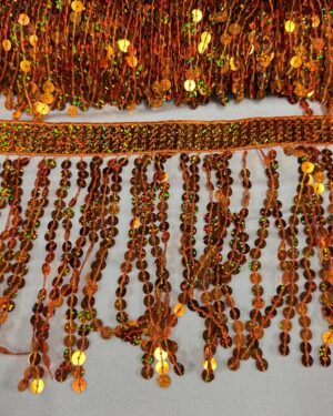 Frange paillettes arancio