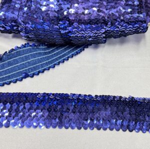 Elastico paillettes viola