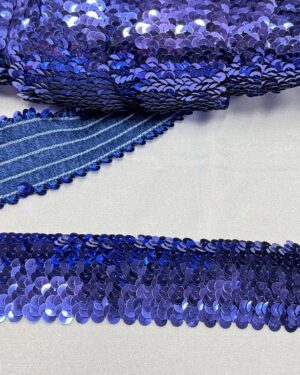 Elastico paillettes viola