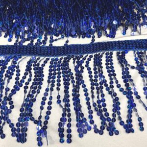 Frange paillettes royal