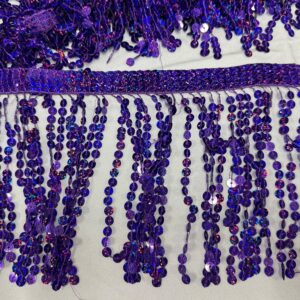 Frange paillettes viola