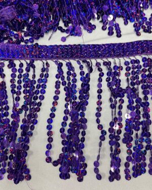 Frange paillettes viola