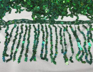 Frange paillettes verde bandiera