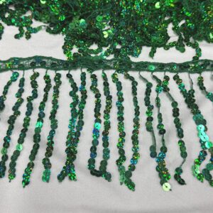 Frange paillettes verde bandiera