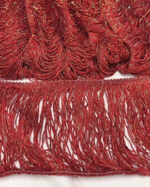 Frange rosso glitter