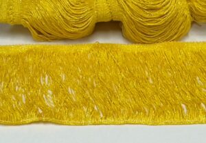 Frange giallo glitter