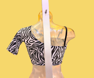 Top monospalla zebra