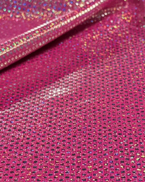 Lycra specchio fucsia fluo