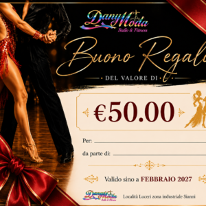 Buono Regalo €50 – Dany Moda Ballo & Fitness