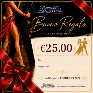 Buono Regalo €25 – Dany Moda Ballo & Fitness