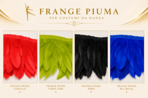 frange piuma d'oca